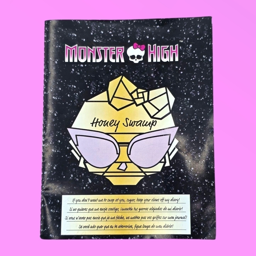 Monster High Frights Camera Action Honey Swamp Diary Journal Book Booklet 2013